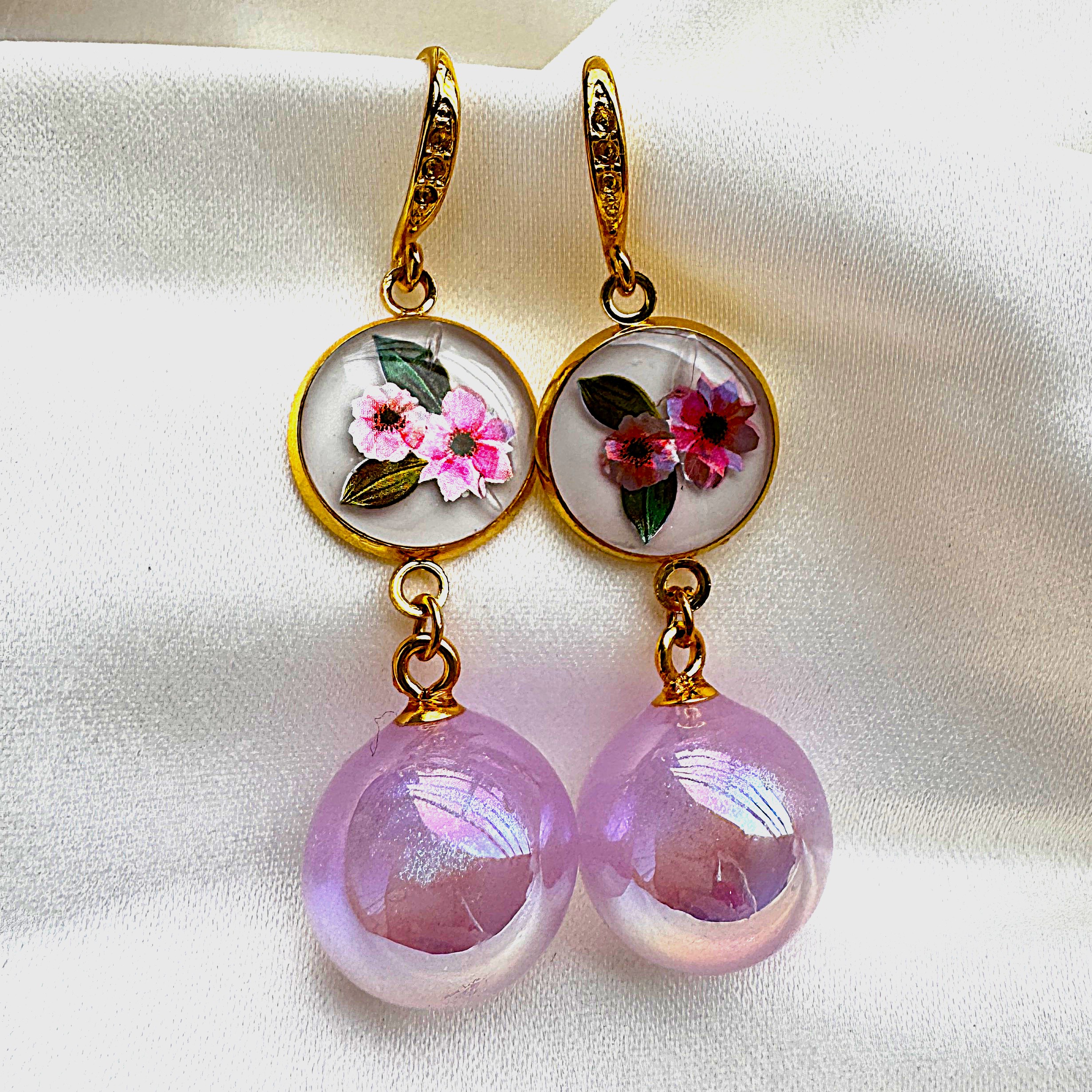 iridescent-spell ear rings