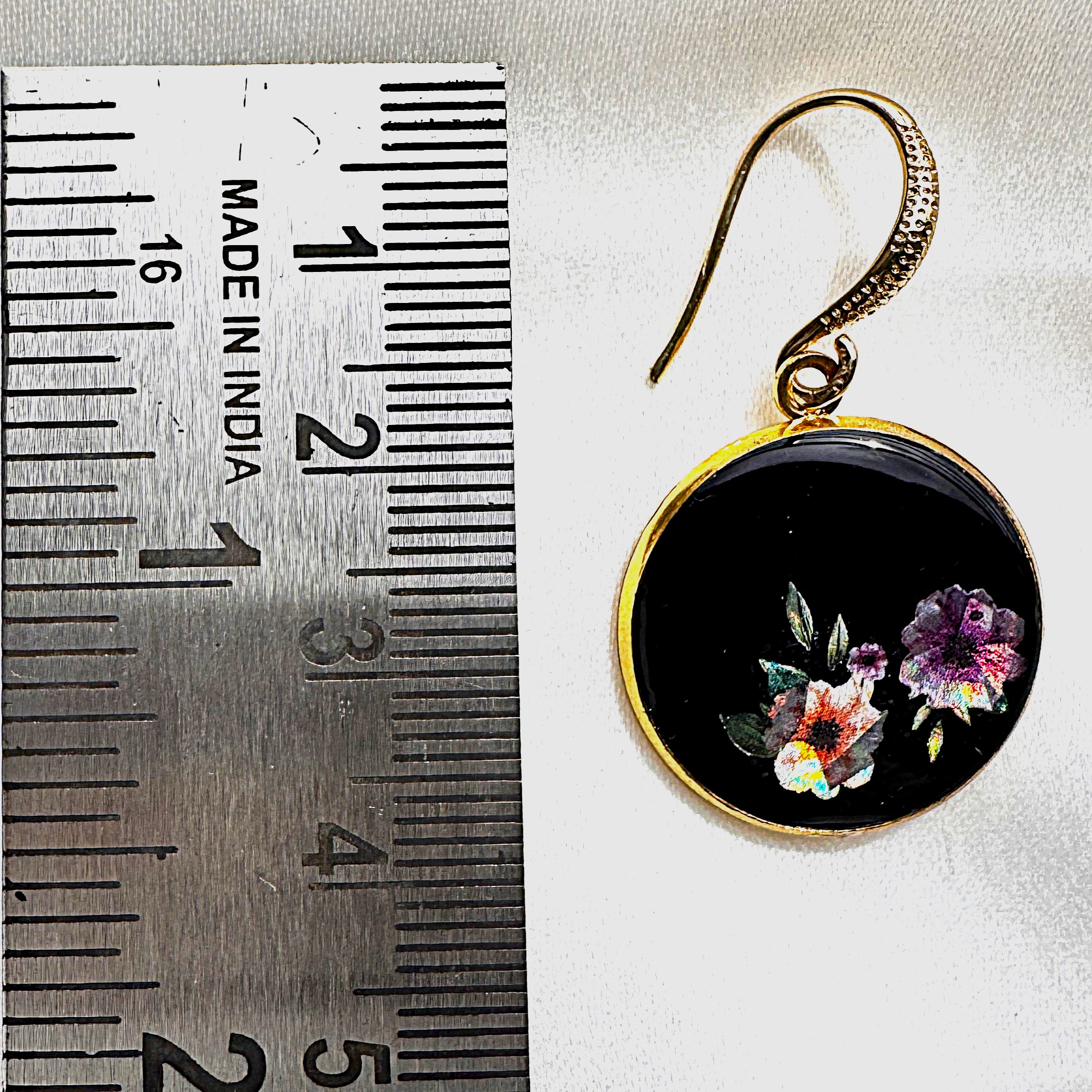 midnight-bloom ear rings