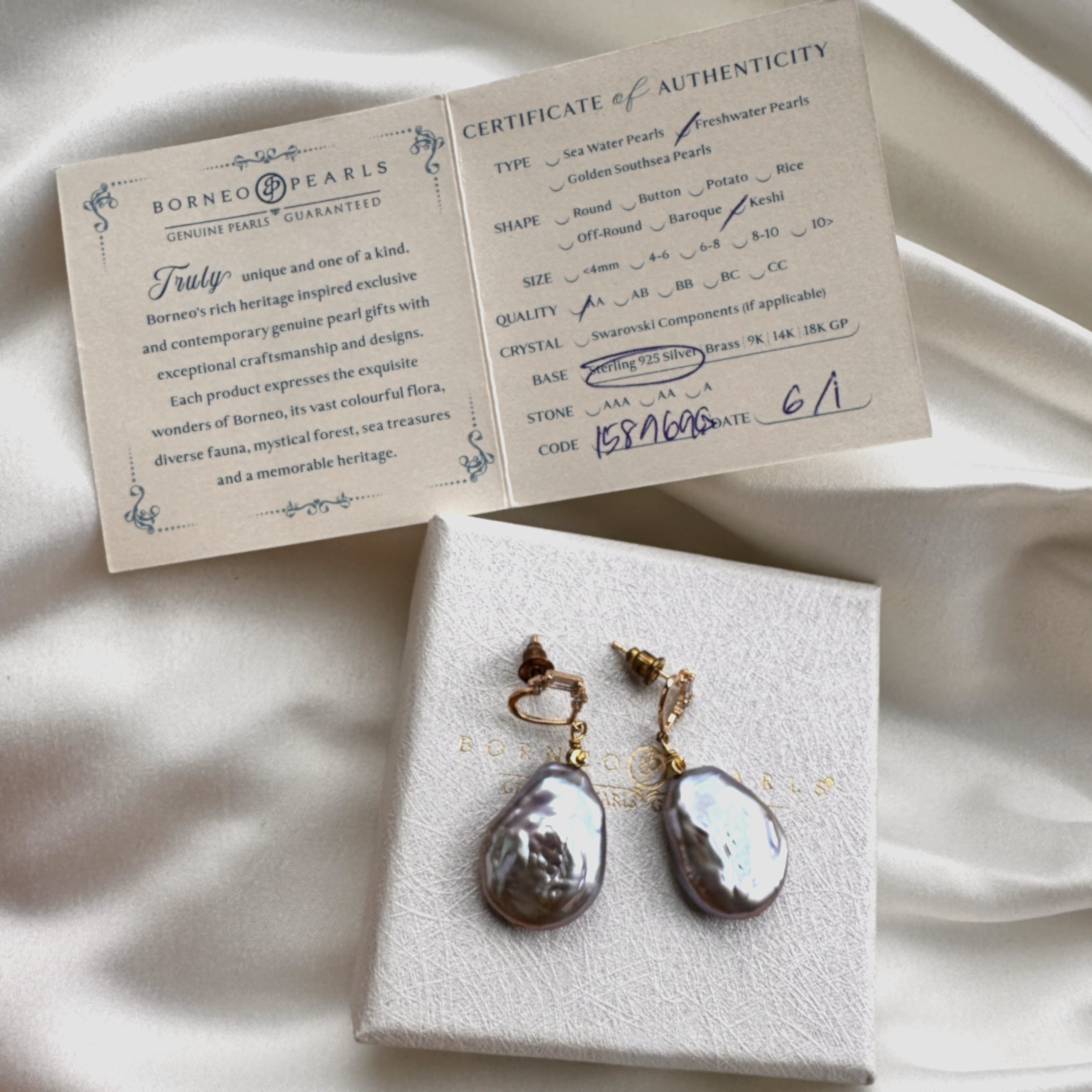ocean-heart ear rings